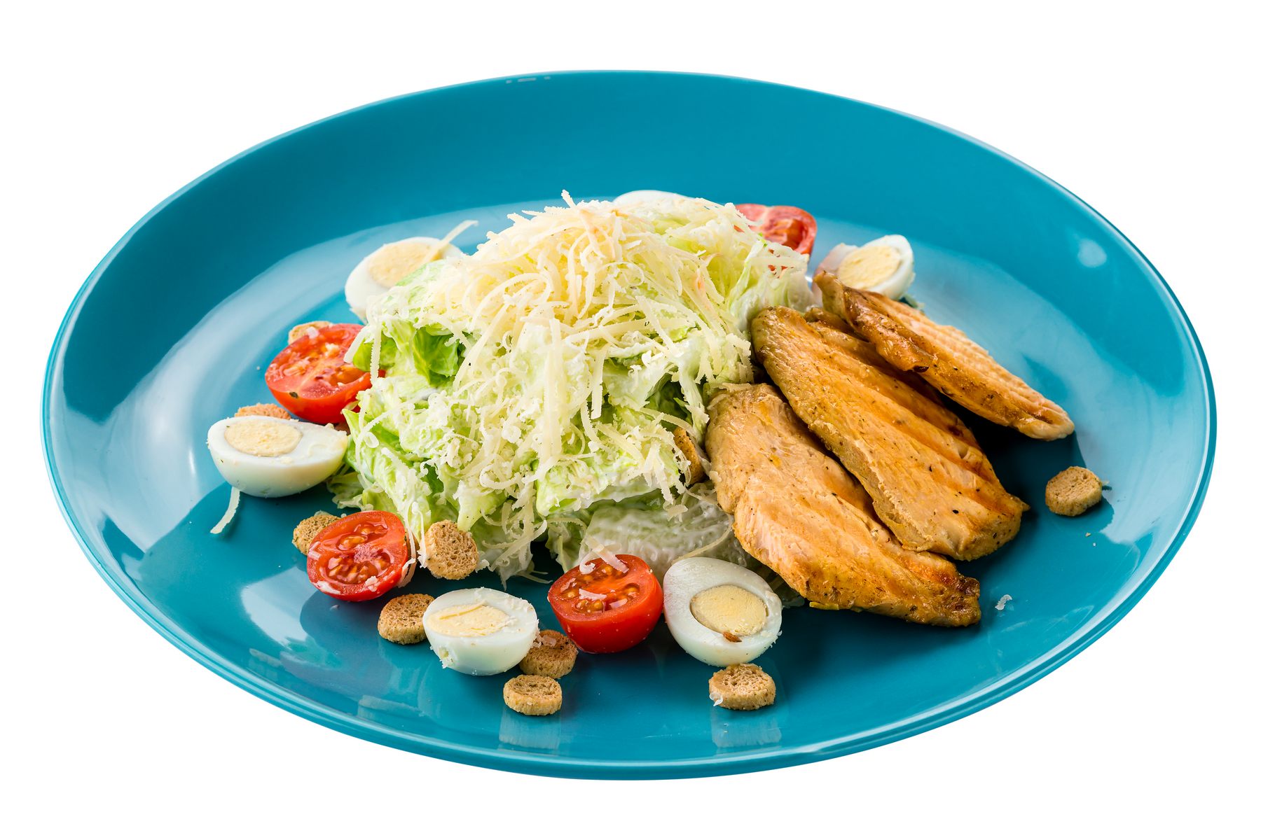 Салат «Цезарь» с филе цыпленка на гриле