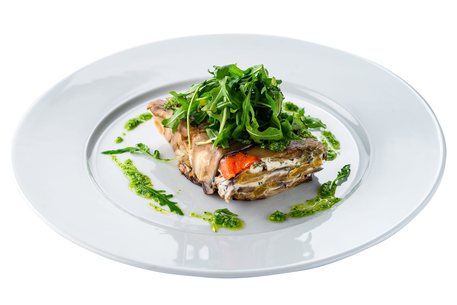 Террин из баклажанов с козьим сыром